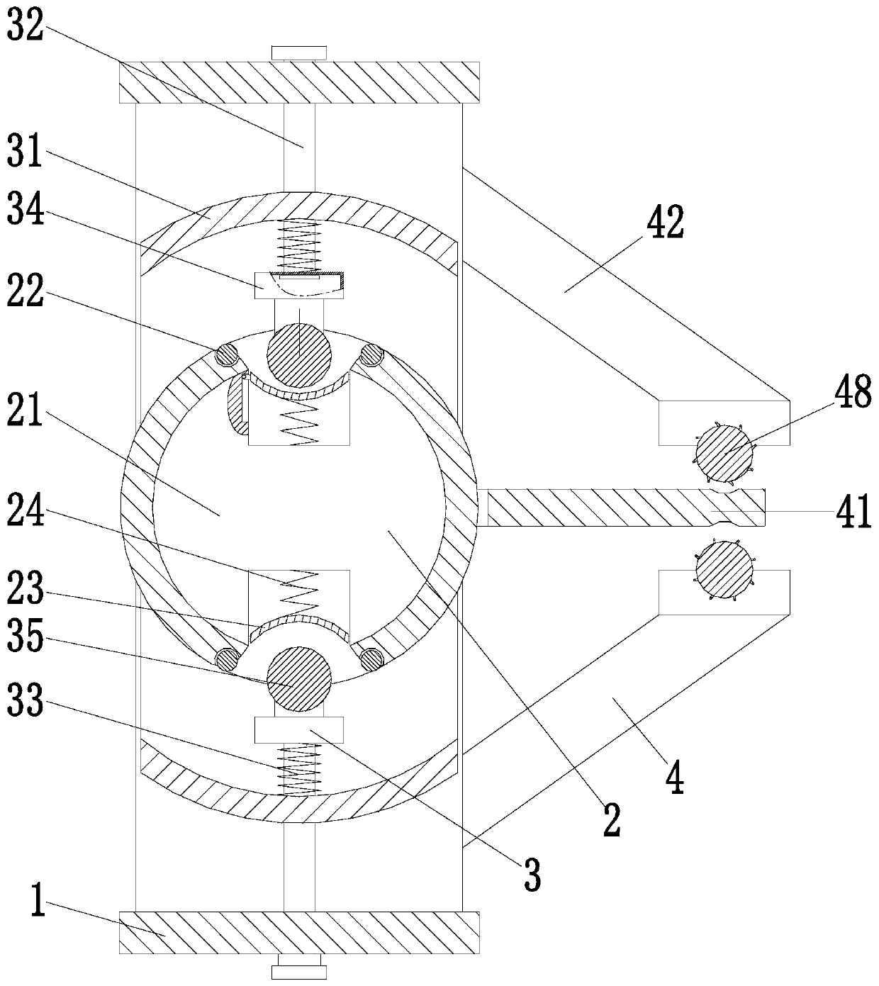 Stainless steel cloth guide roller of dyeing and finishing mechanism