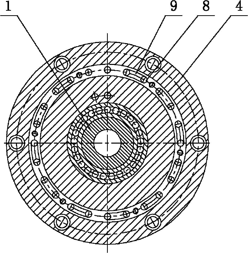 Electric main shaft with mouse cage type motor stator cooling structure