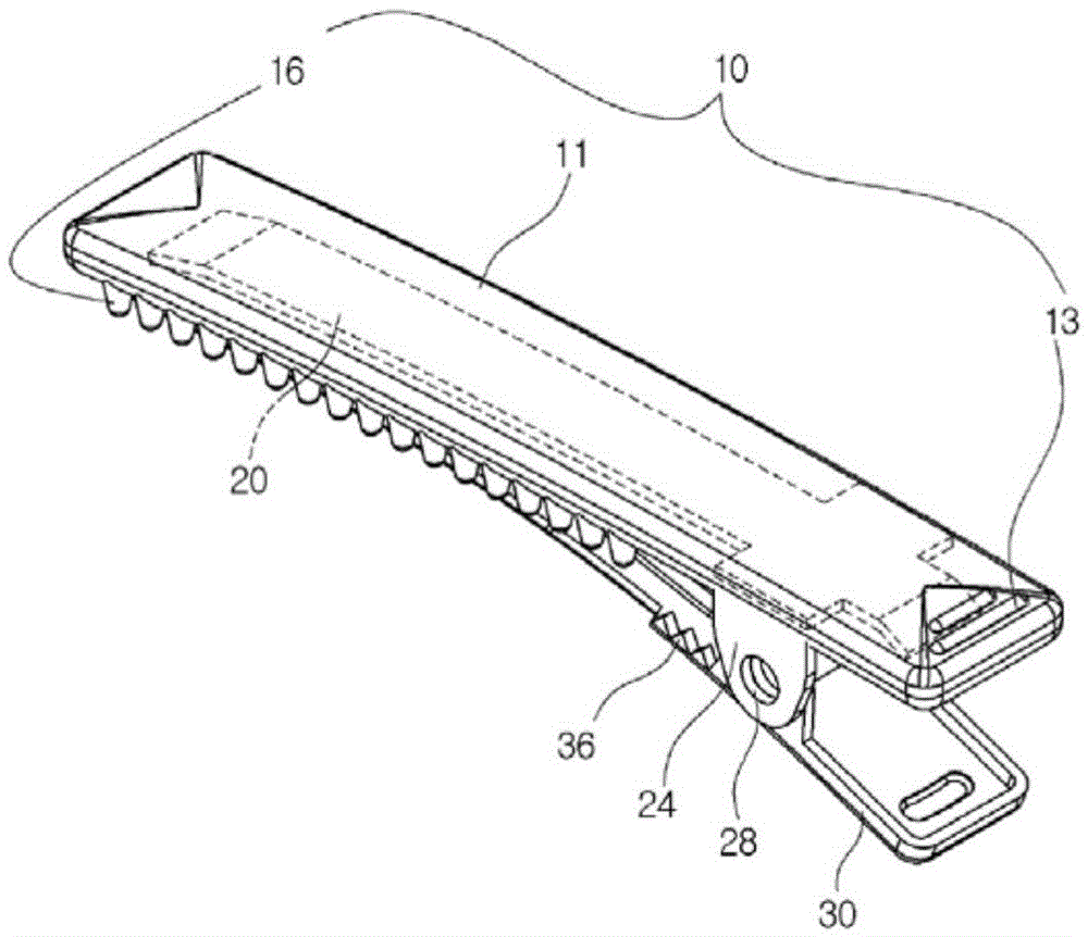 Press type hairpin and manufacturing method thereof