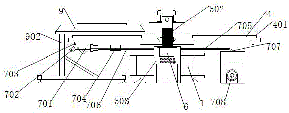 Scraping machine for digital printing