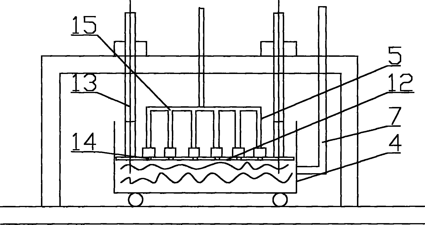 Integrated production method and device for plant fiber mattress