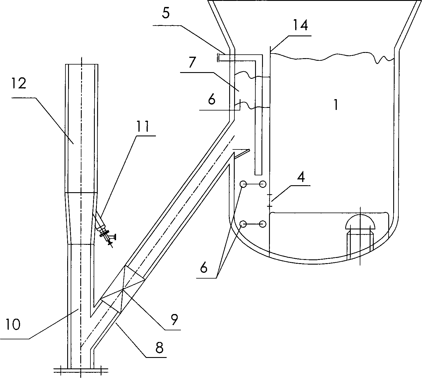 Regenerated catalyst thermoregulation device for catalytic cracking equipment