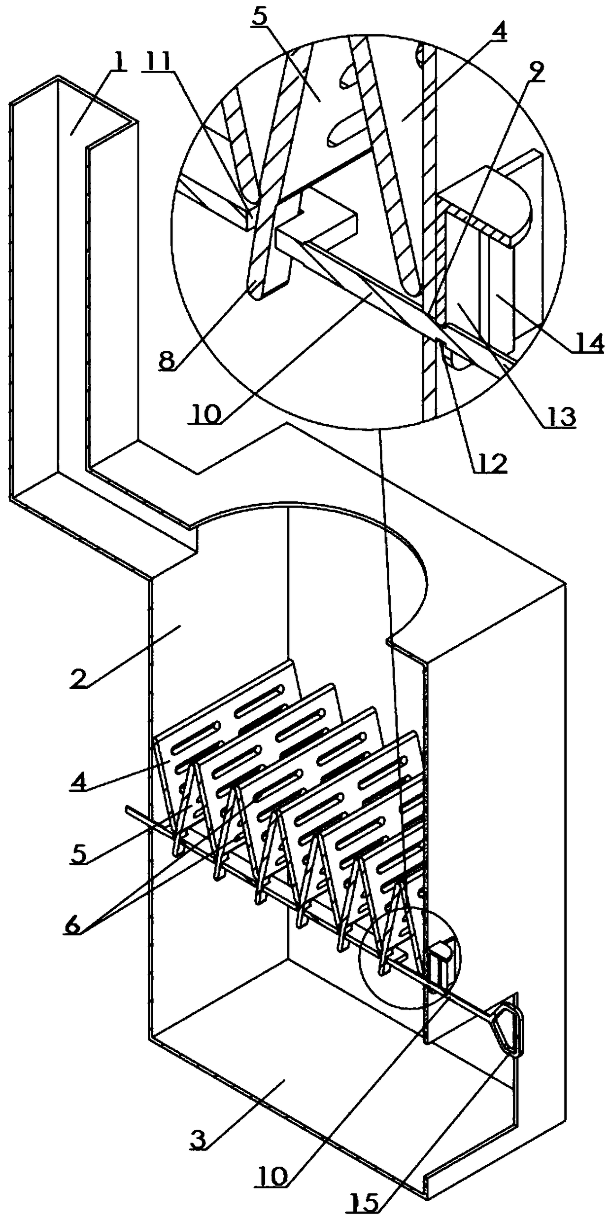 A flap type biofuel stove