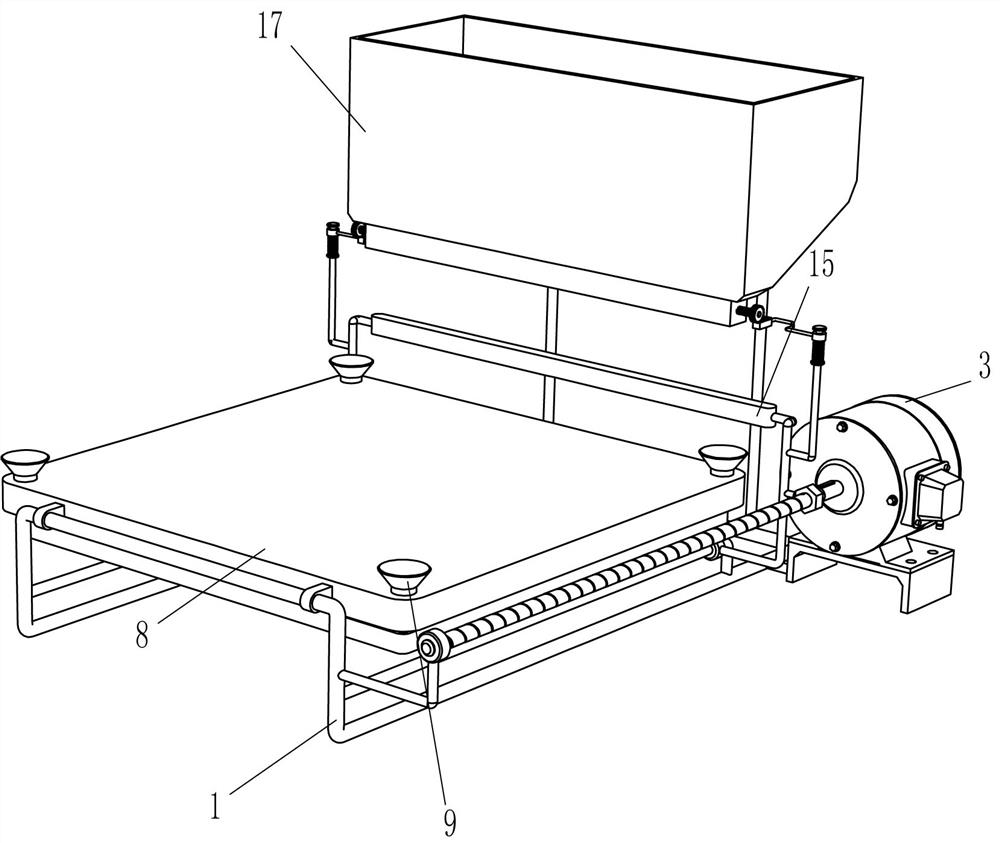 Ceramic tile cement smearing device for building decoration