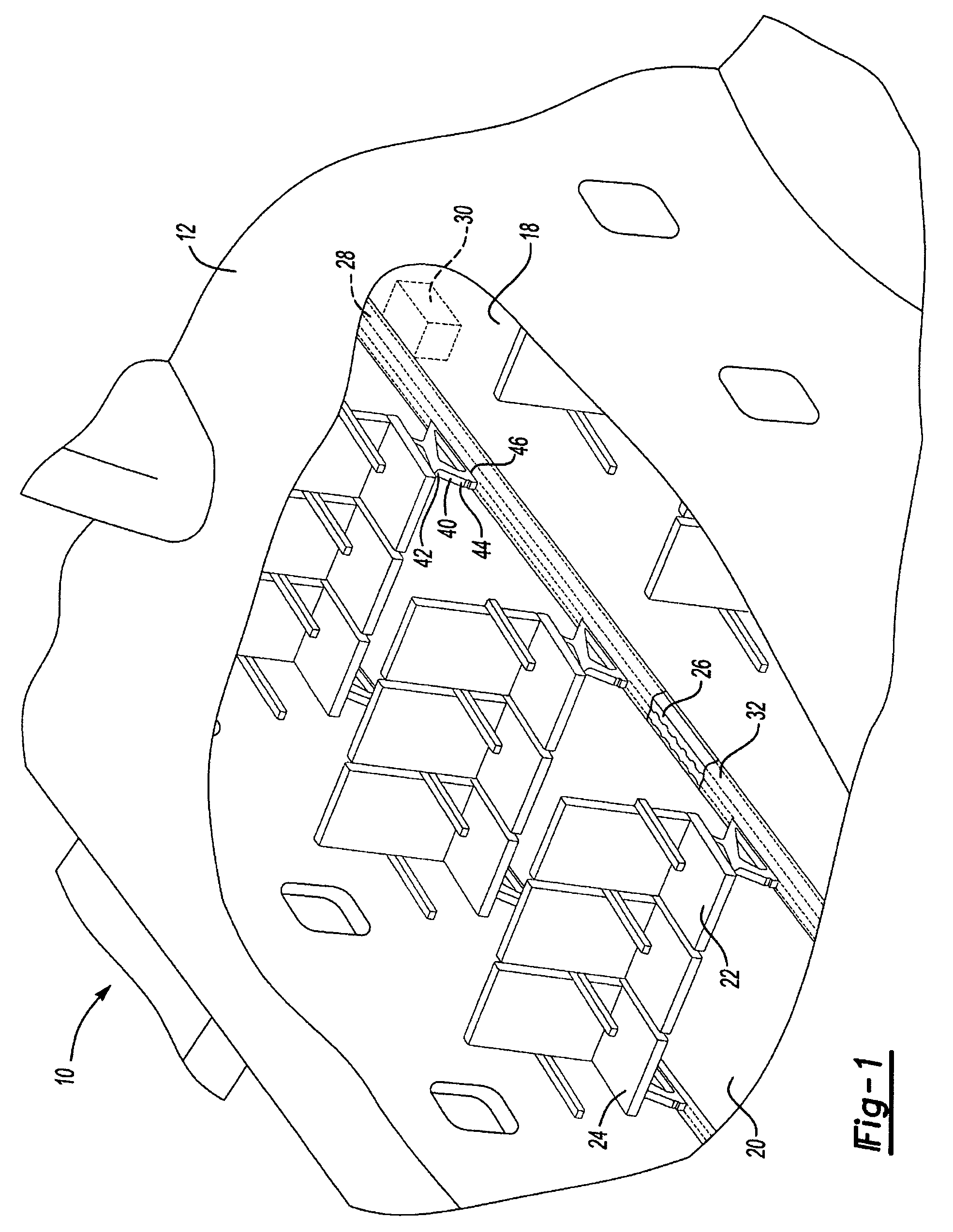 Seat interface for powered seat track cover