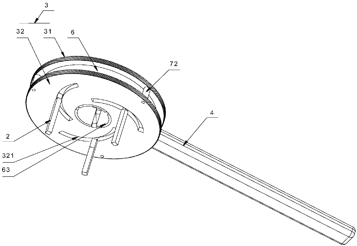 Bucket lid opening and closing device