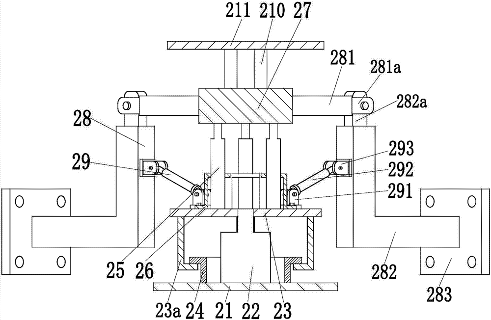 A self-locking indoor building cleaning robot