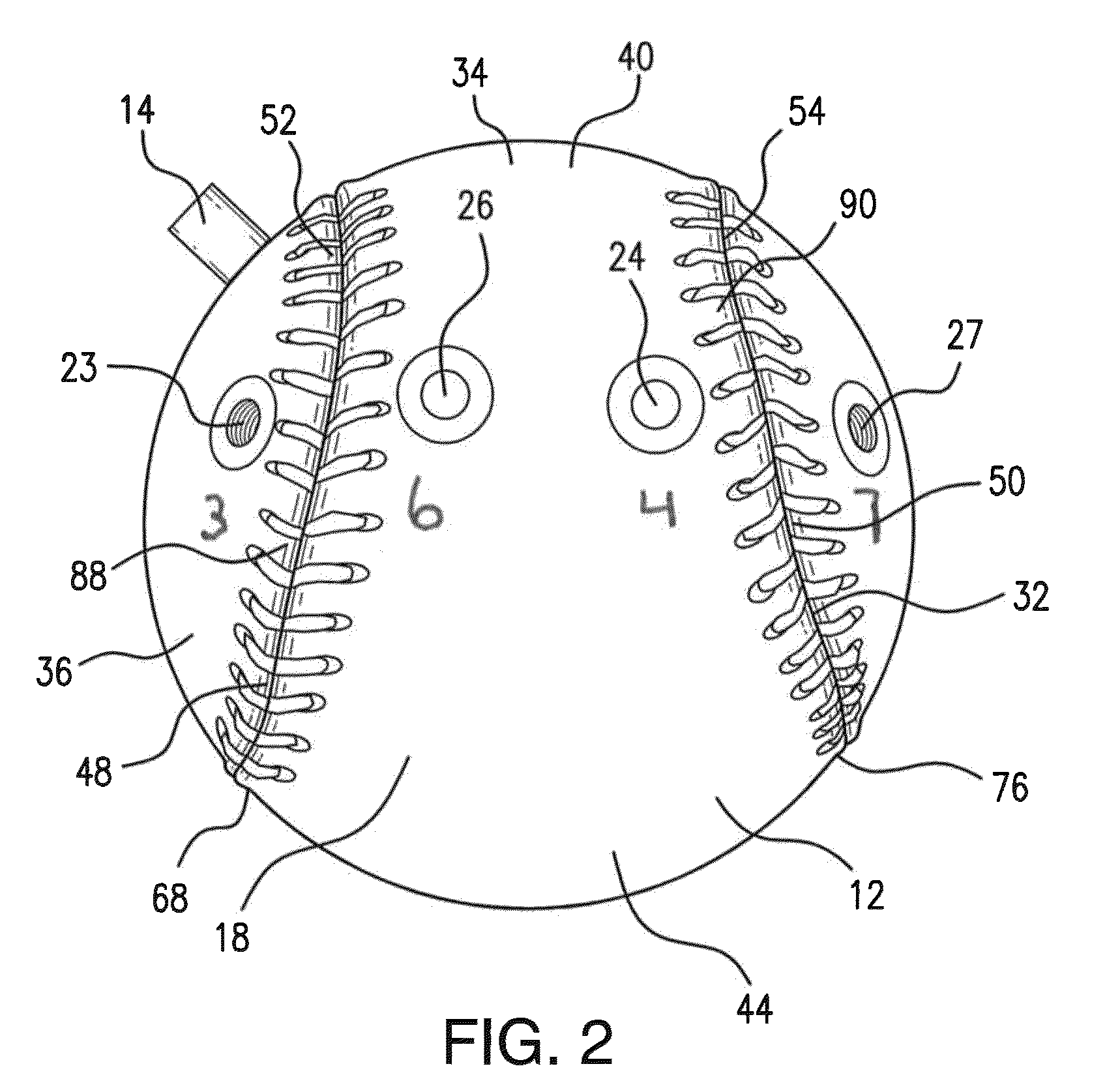 Pitching movement training device