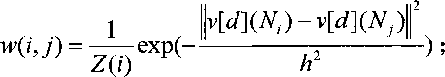 Image denoising method based on non-local means and multi-level directional images