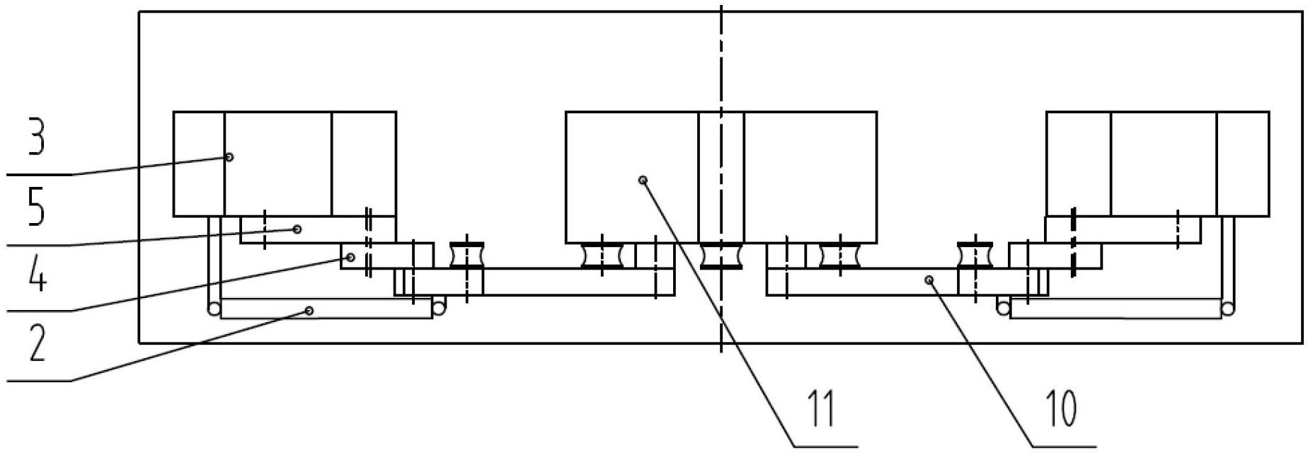 Railway fastener elastic strip forming die and forming method