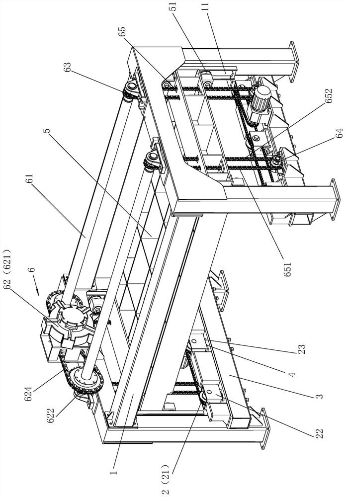 Precast concrete component mold demolding device