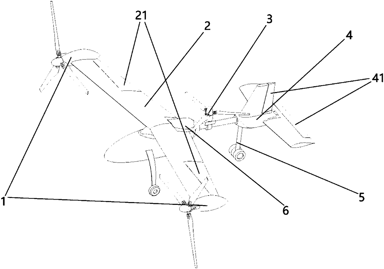 Efficient tilting rotor-wing unmanned aerial vehicle