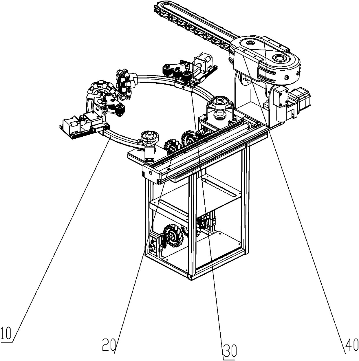 Automatic tree obstacle removing robot based on image recognition and use method thereof