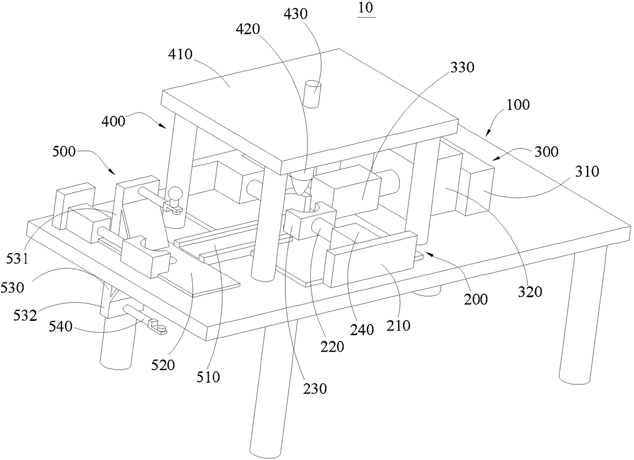 Punching mechanism of screw holes