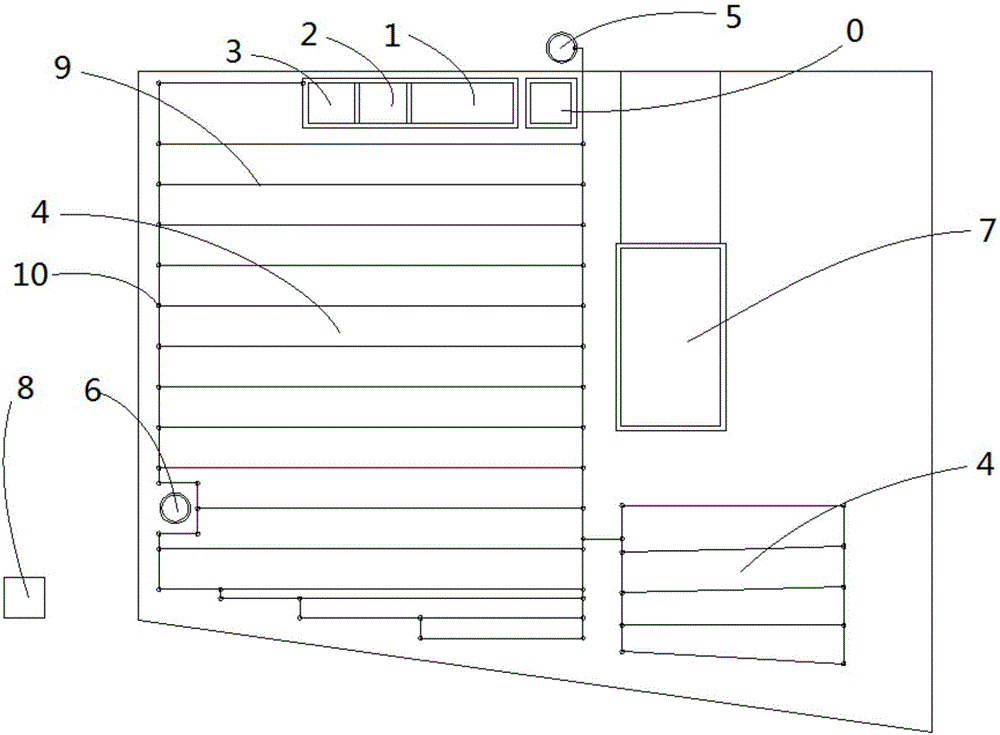 Sewage treatment system and sewage treatment underground structure