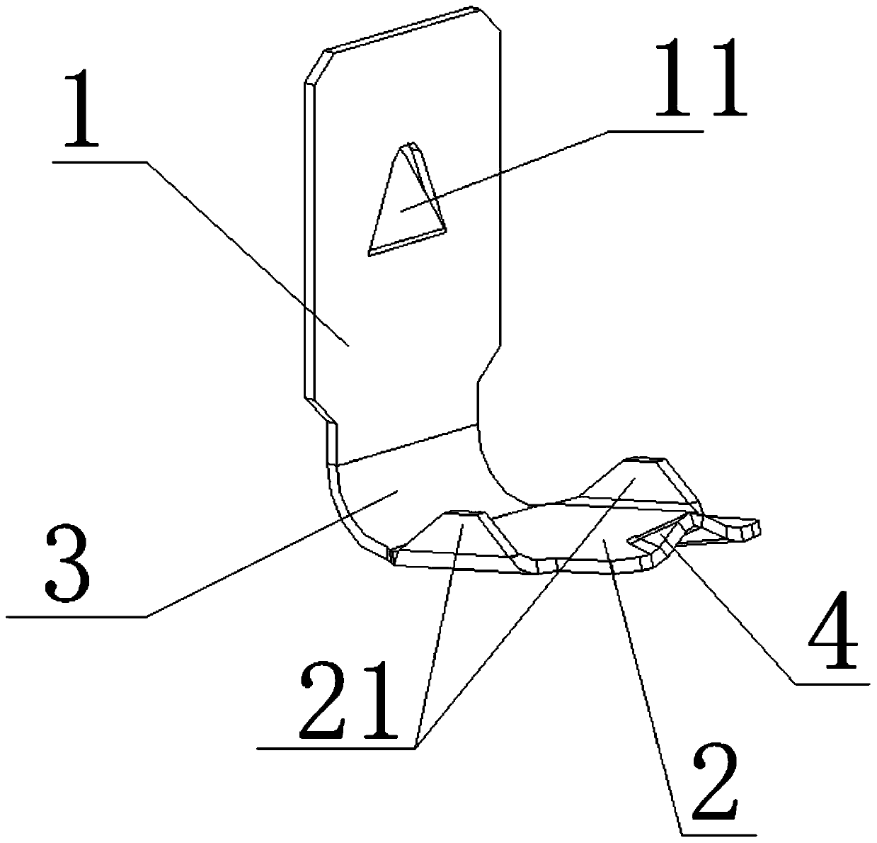 Wire clamping spring structure and switch structure