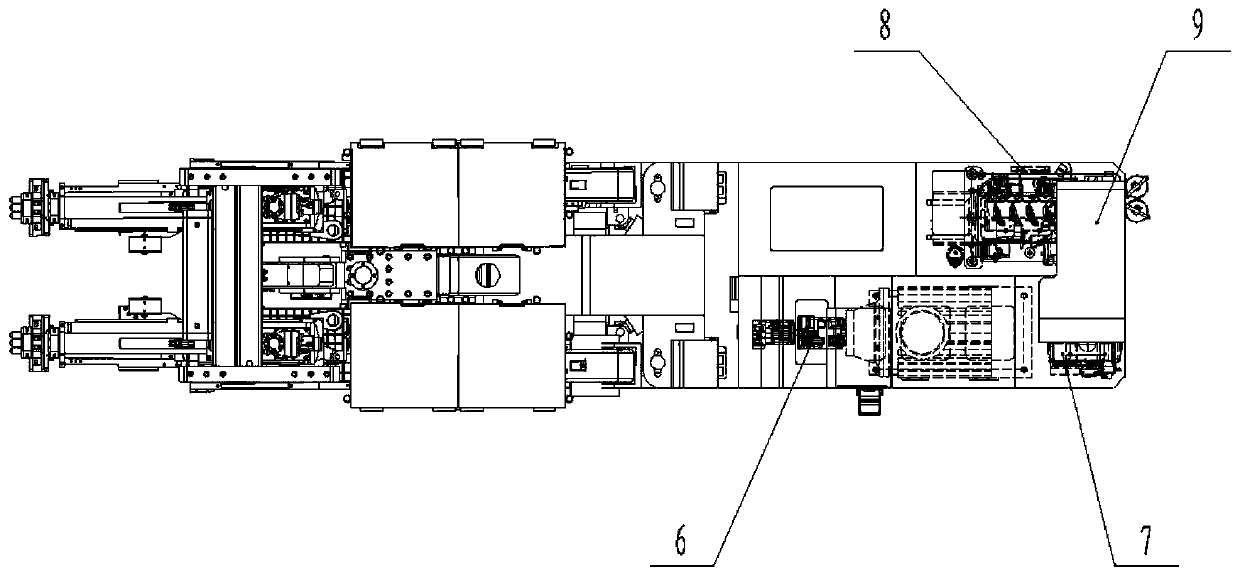 Oil-electricity hybrid dual-power multi-functional impacting rock-drilling drilling vehicle