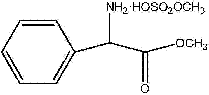 Preparation method of phenylglycine methyl ester methyl hydrogen sulfate