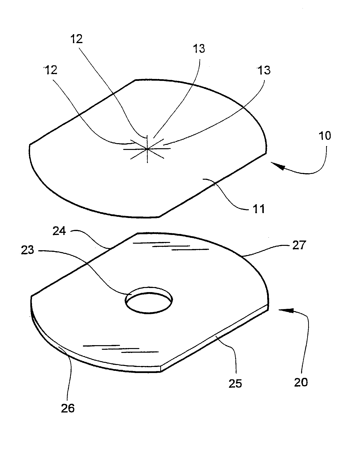 Optical disk label and method