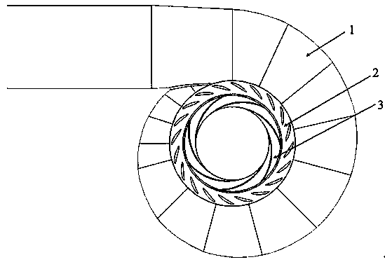 Volute type centrifugal pump with movable guide vane