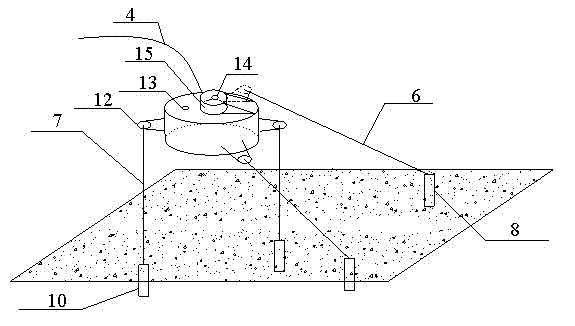 Self-adaption type deepwater mooring system