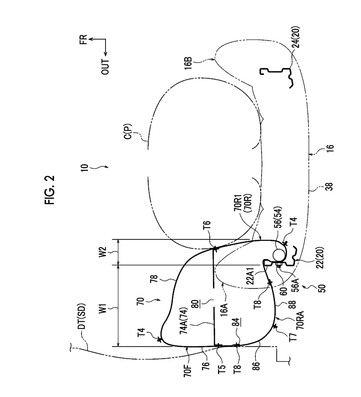 Vehicle seat with side airbag device