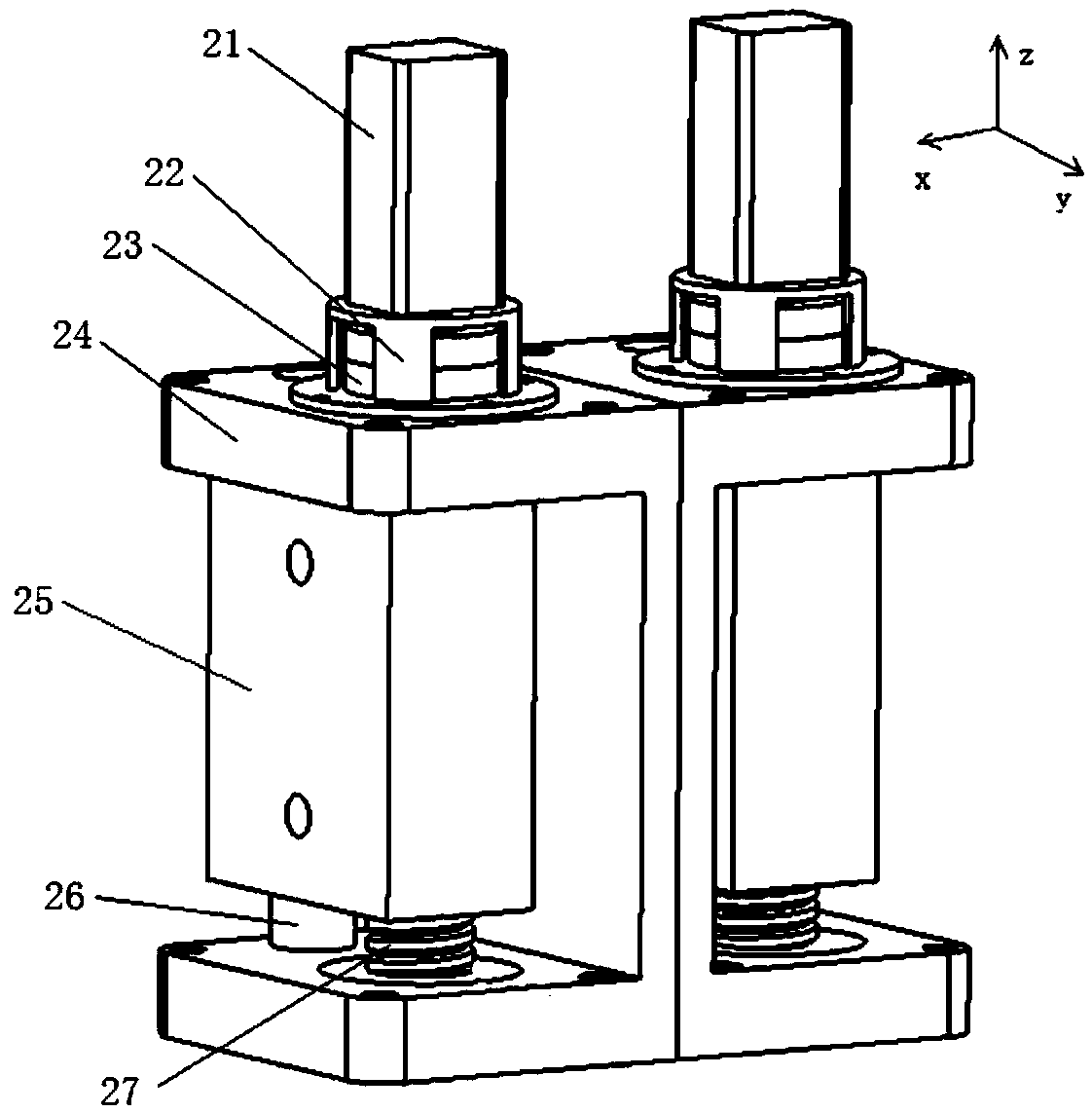 Six-freedom-degree humanoid chewing mechanism