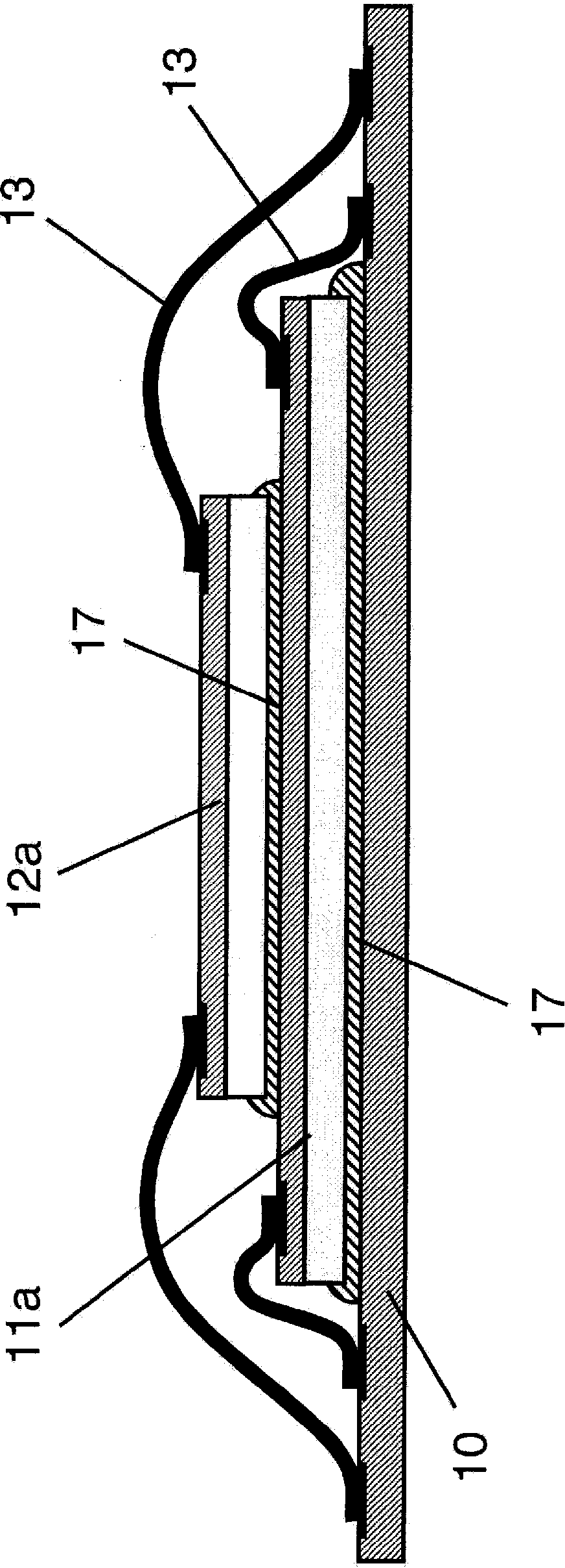 Laminated module and interposer used in same