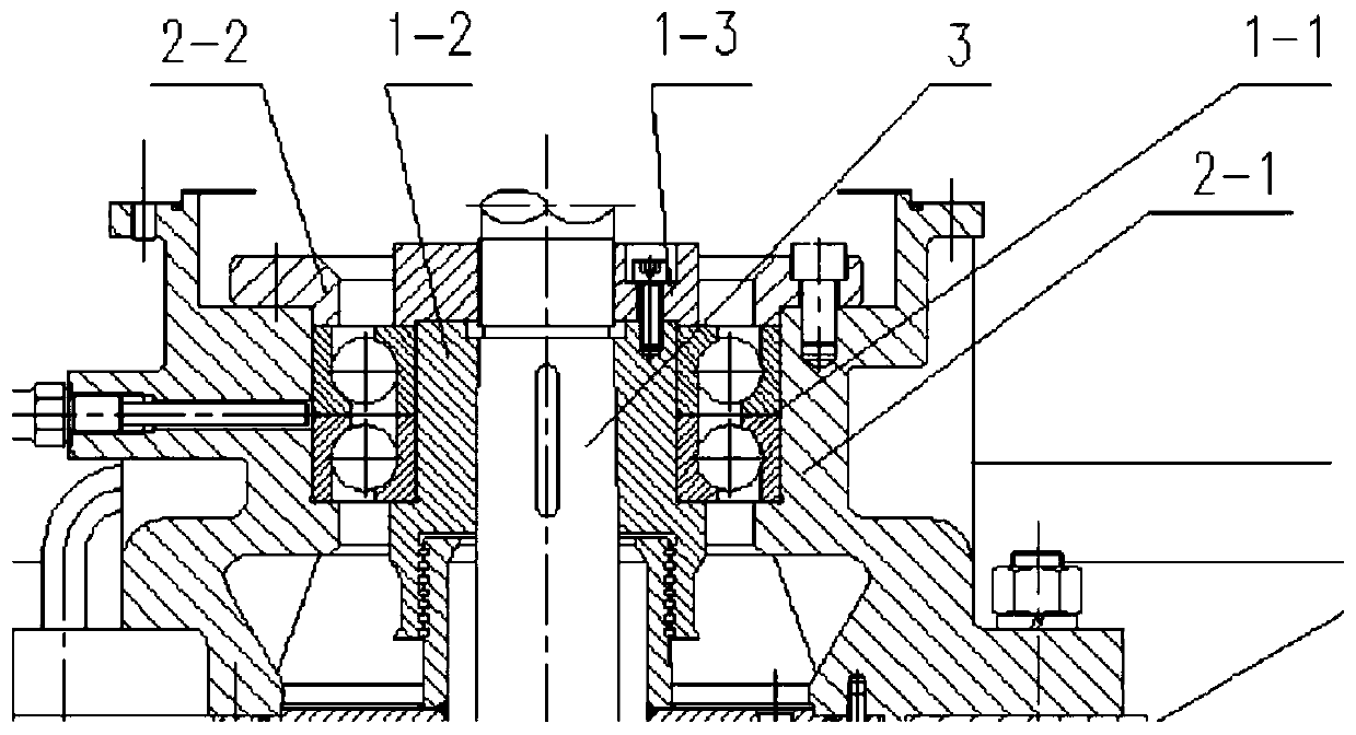 Rolling bearing installation structure capable of achieving axial undamaged assembly and disassembly