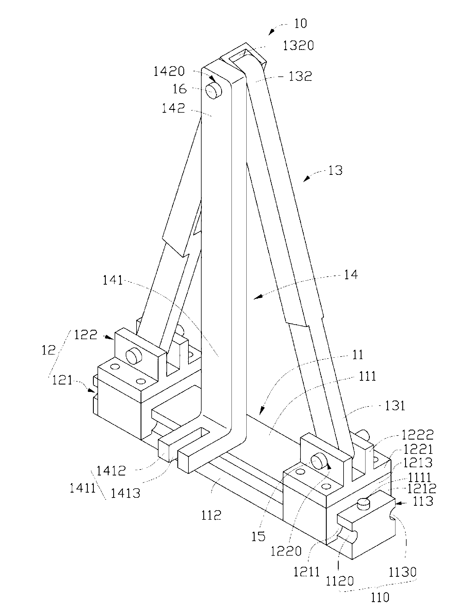 Core insert drawing device