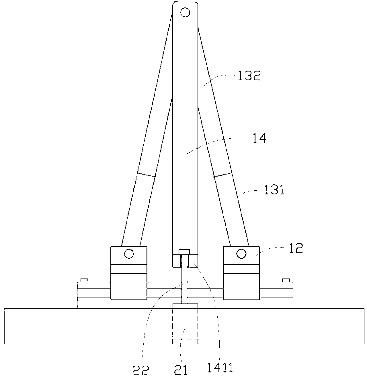 Core insert drawing device