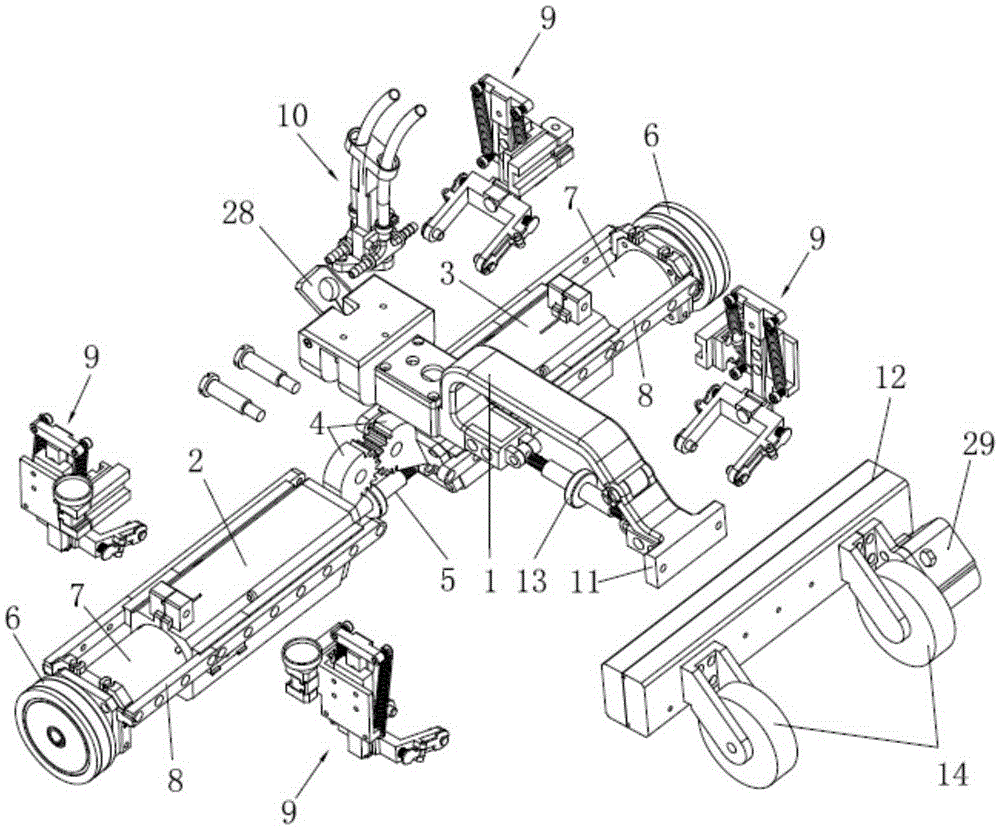 An automatic scanning device for ultrasonic testing