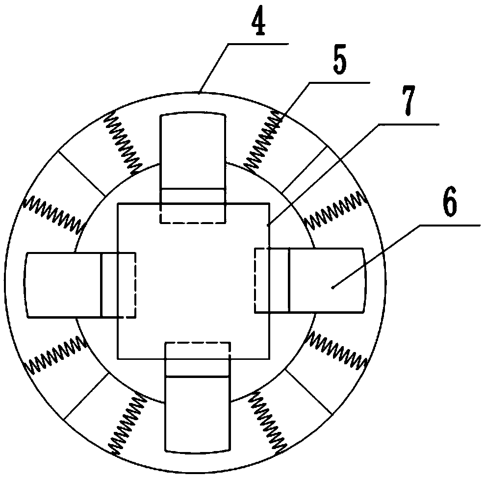 Circular part punching and conveying device