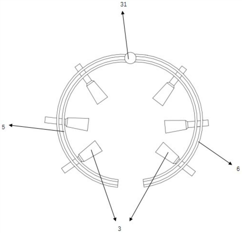 Test device for fire damage of steel cable structure and use method