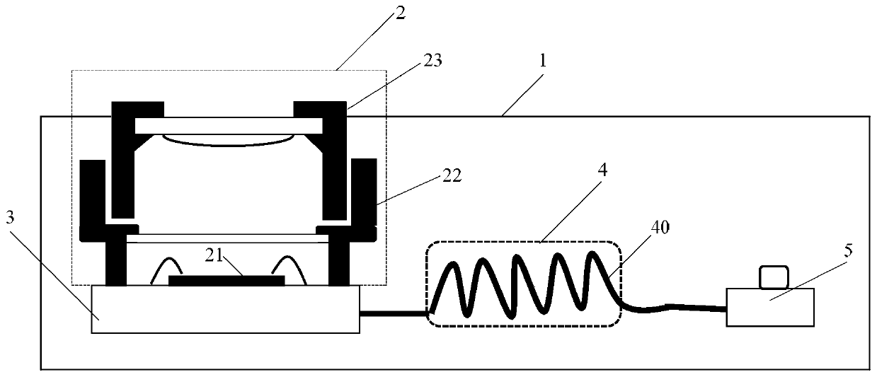 Camera module structure and electronic equipment