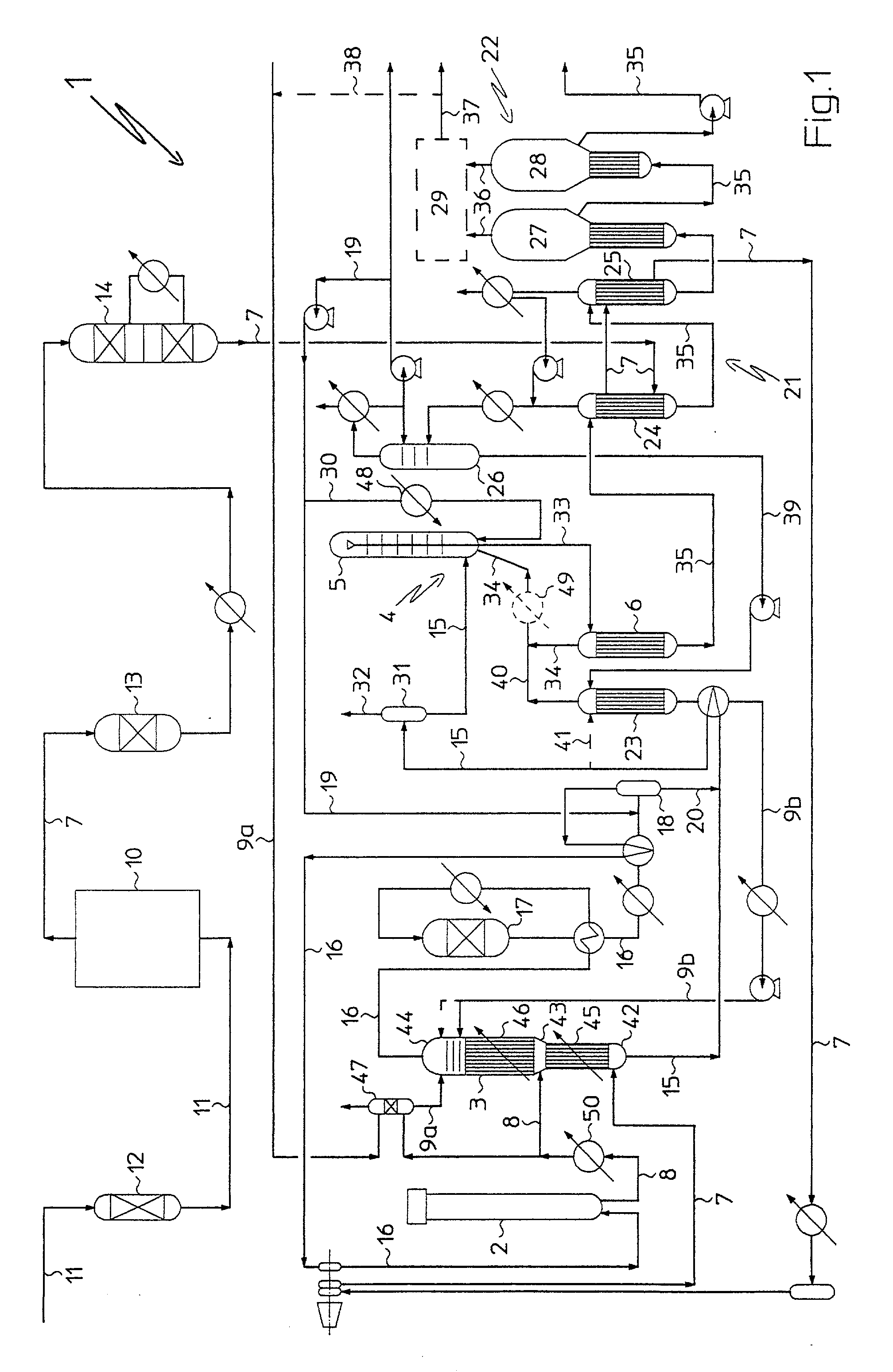 Process for combined production of ammonia and urea