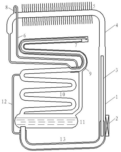 Evaporator with absorption type core filled with carbon fibers or materials with high water absorbability