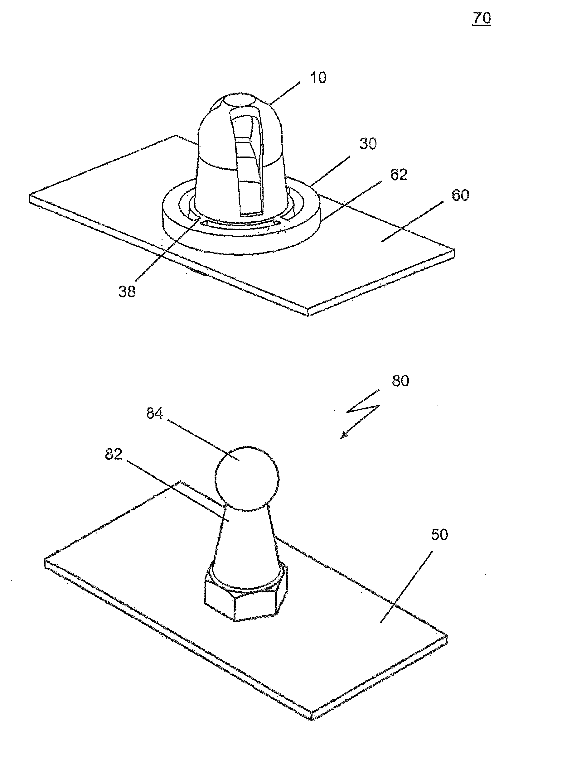 Plug-in coupling and method for the production thereof