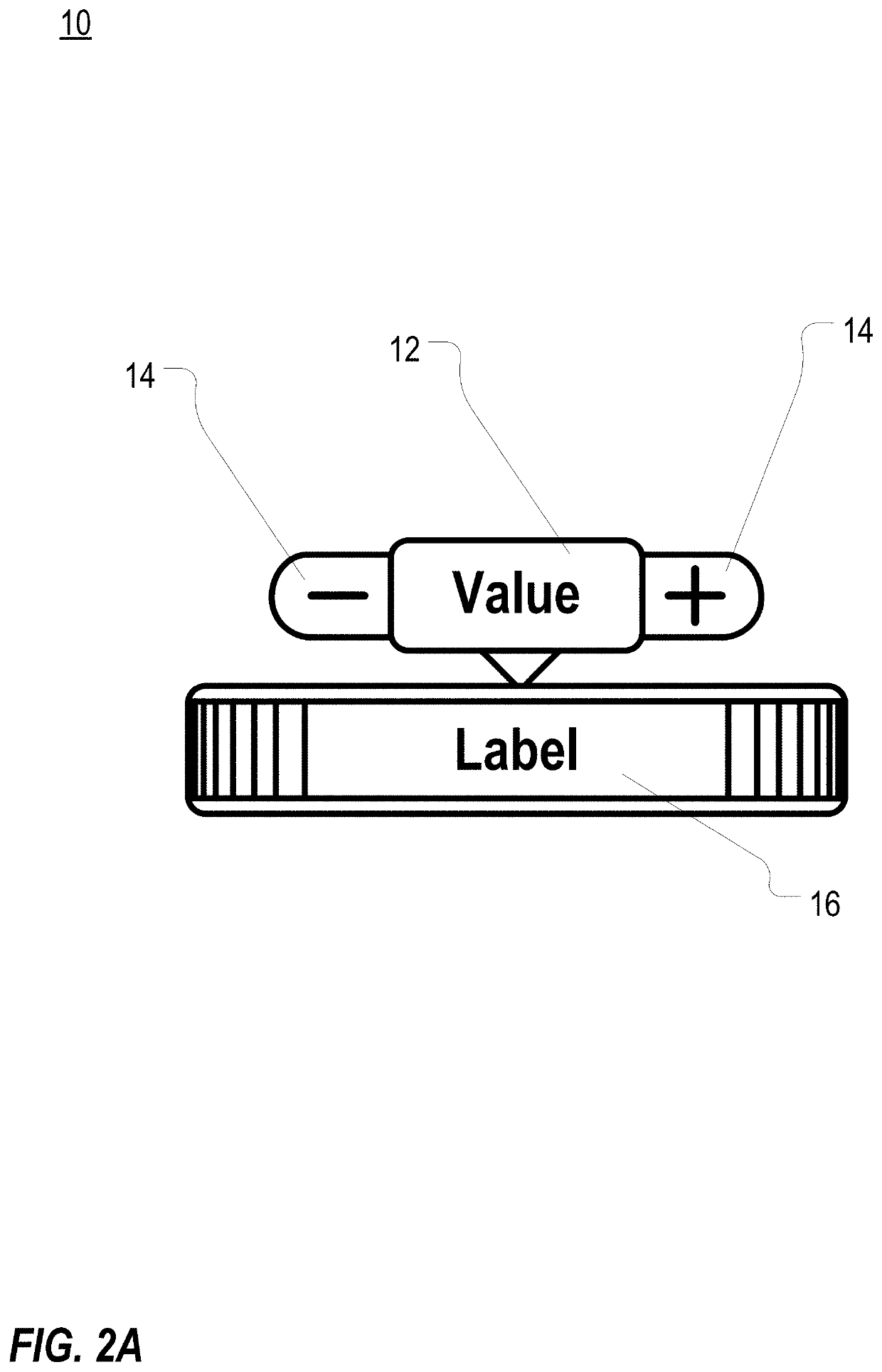 Macro/micro control user interface element