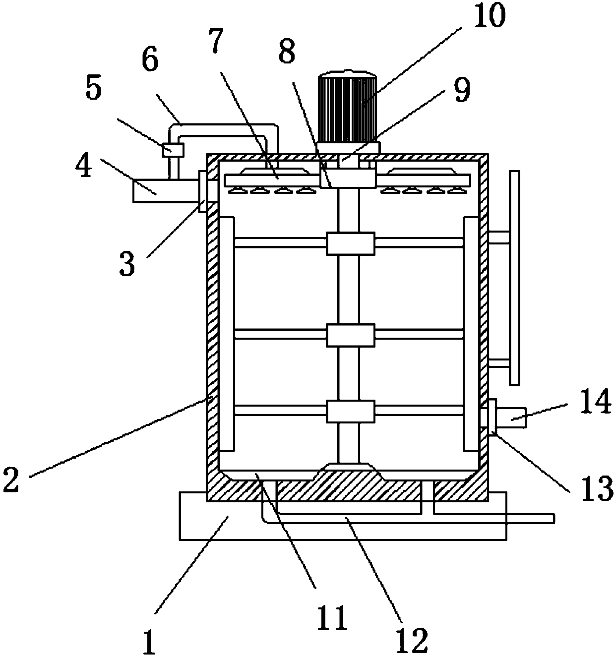 Intermediate water tank for water treatment