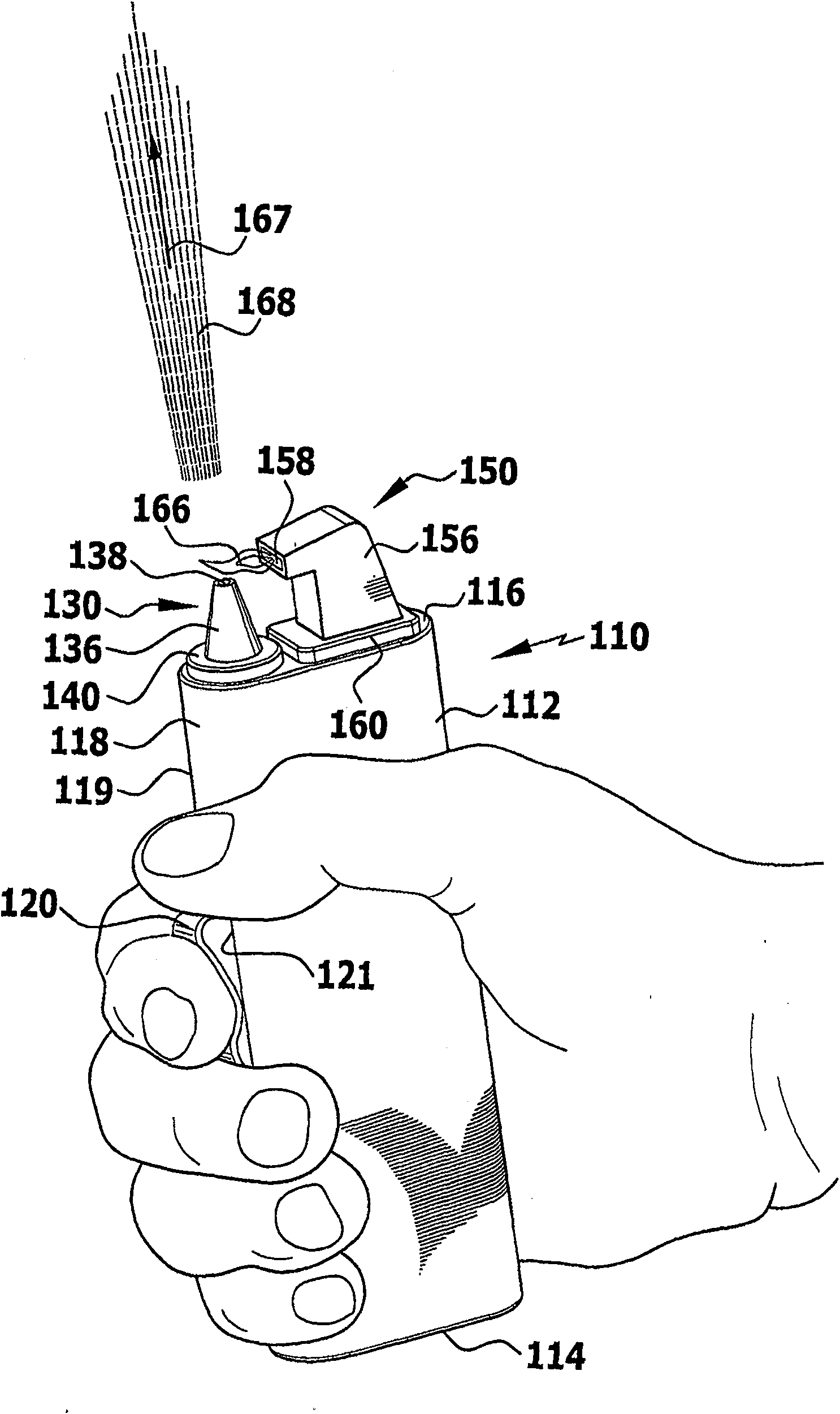 Device for generating alternating light effects