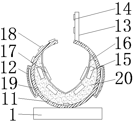 Fixing device for leg fracture