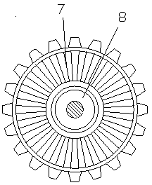 Brake clutching device used for rear brake of automobile