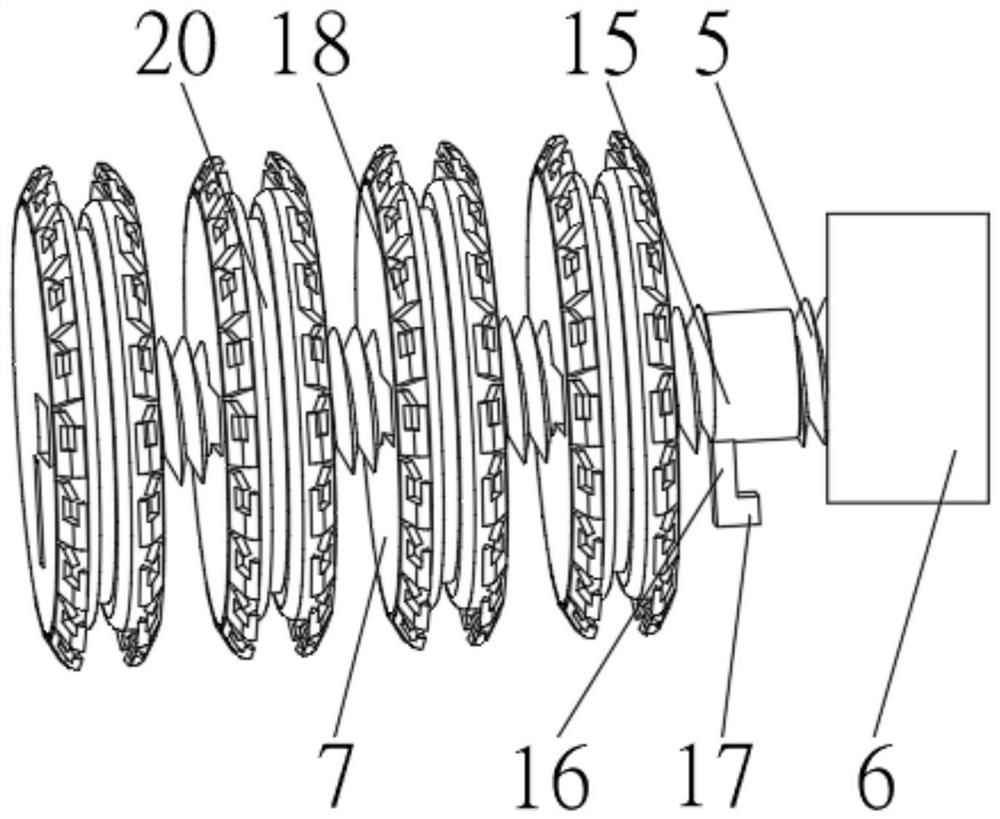 Automatic feeding and neat cutting type straw cutting and grinding device