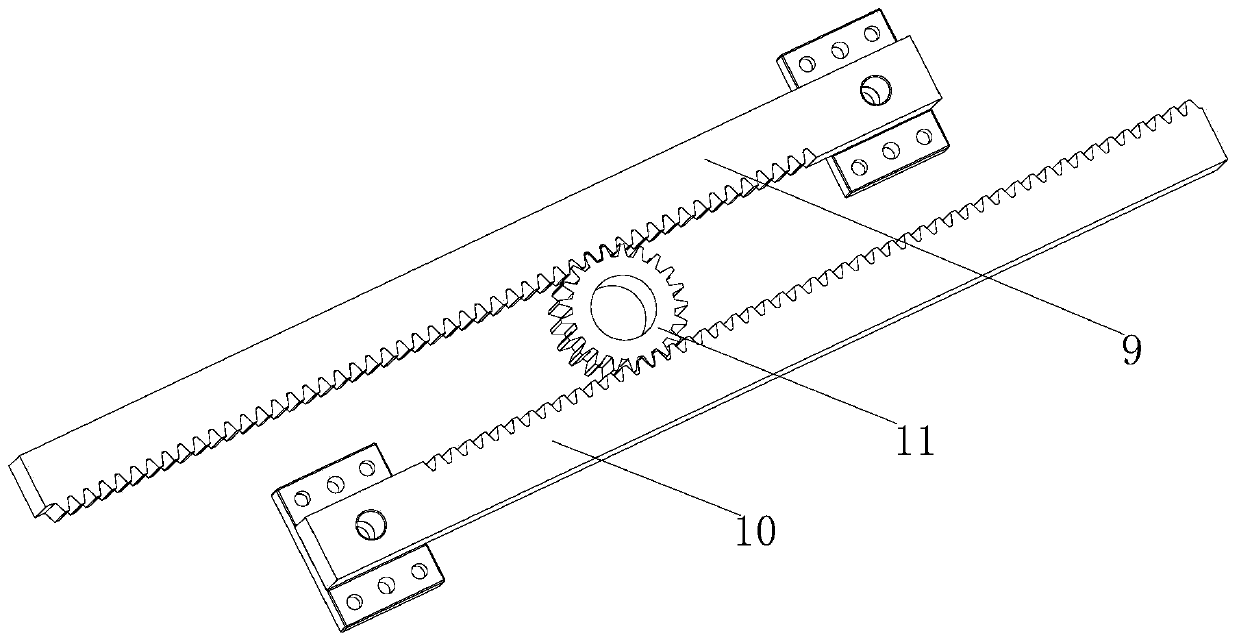 Double-mold-cavity laminated injection mold of round air outlet grid