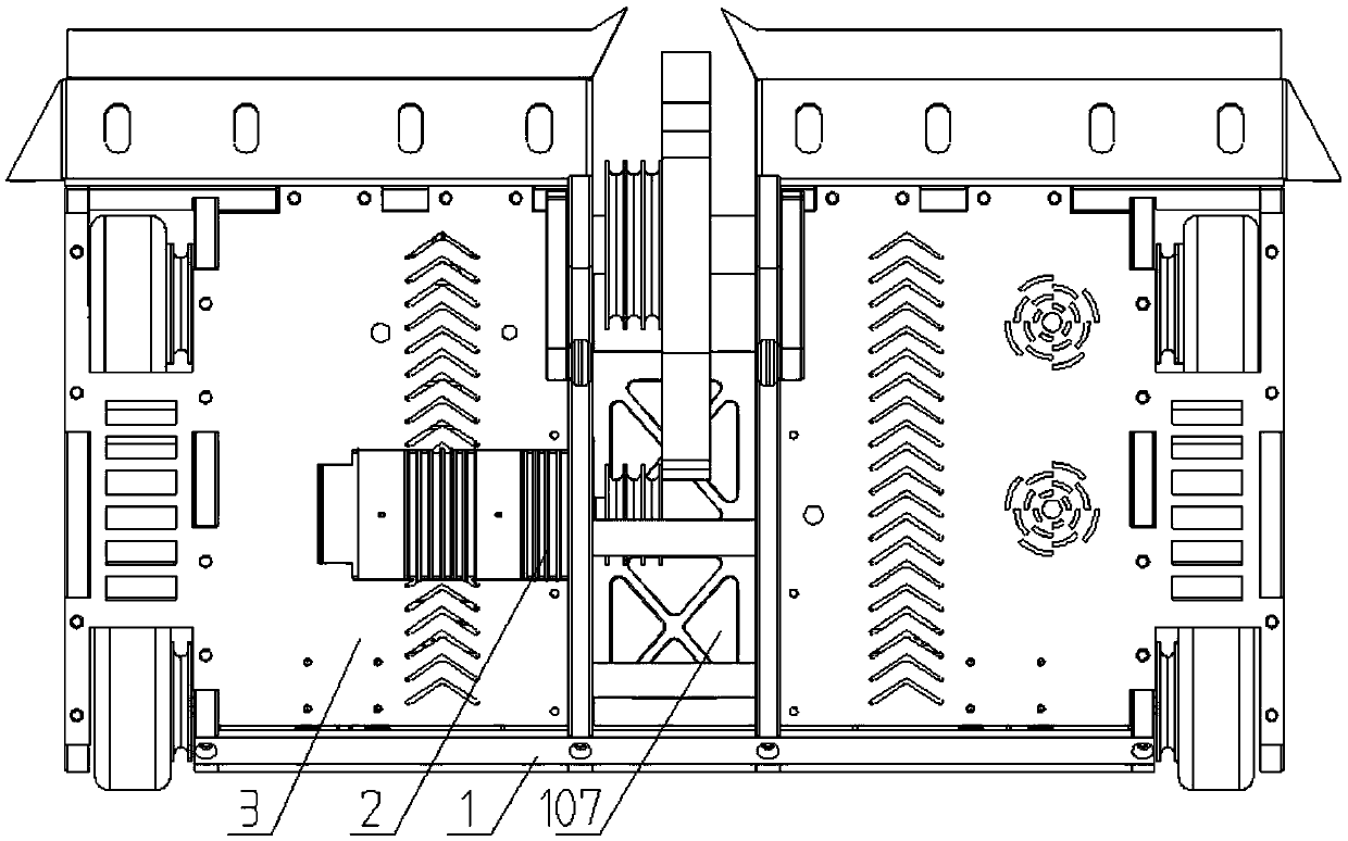 Vertical rotating weapon fighting robot