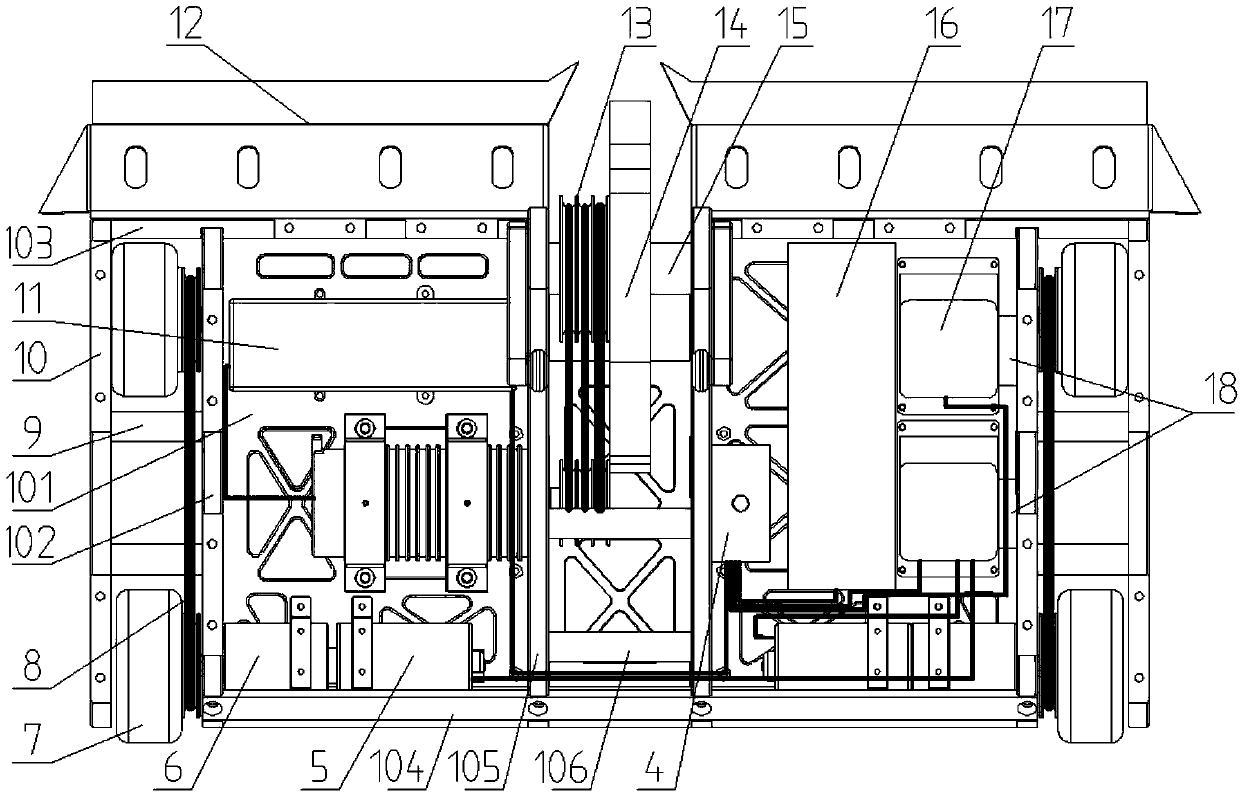 Vertical rotating weapon fighting robot