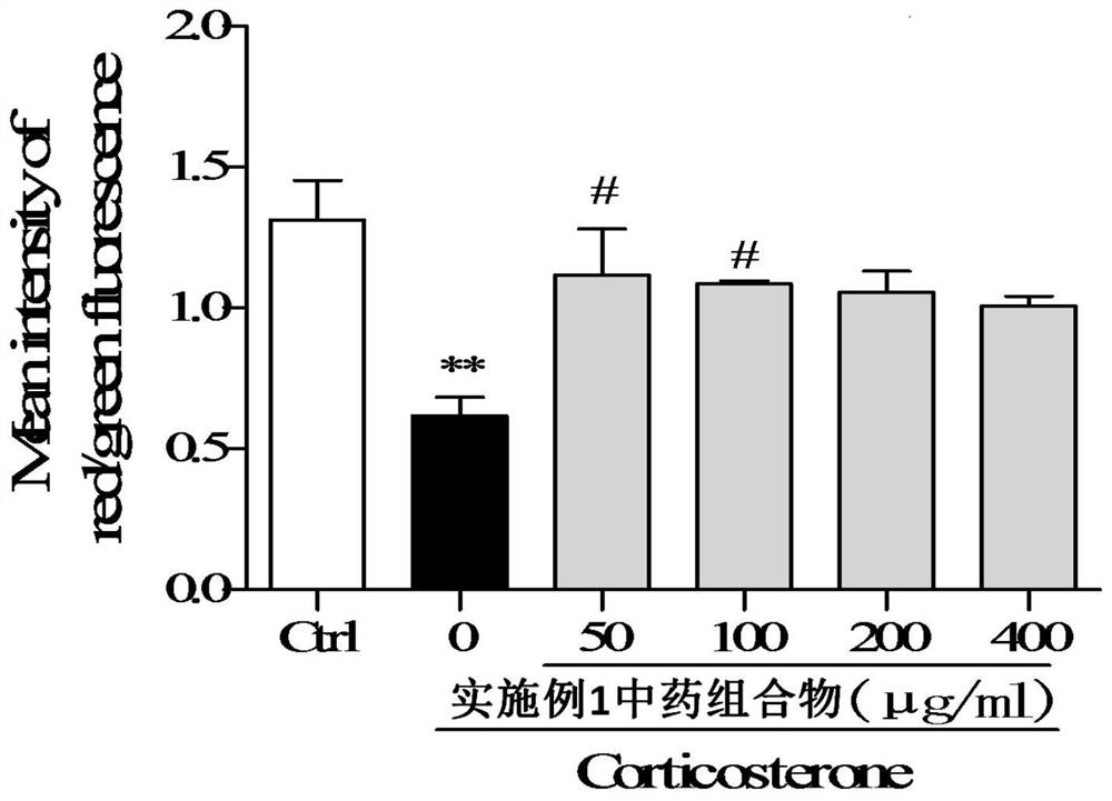 New use of a traditional Chinese medicine composition in the preparation of antidepressant drugs