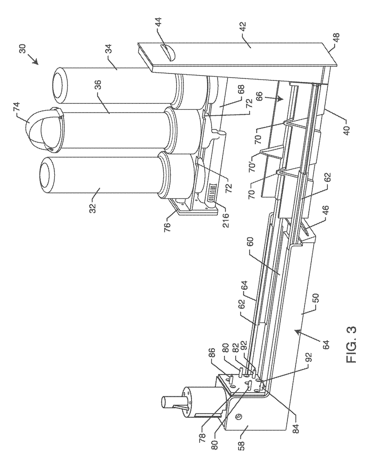 Water purification system with automatic flush flow