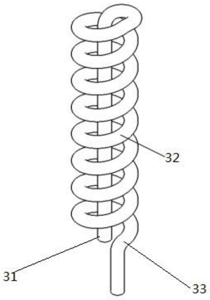 Spiral floating evaporator with natural vibration function